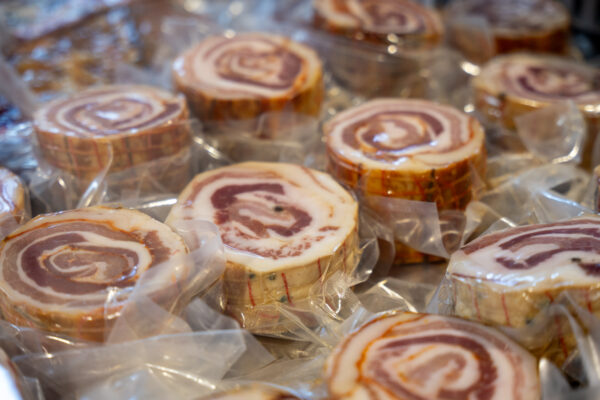 Pancetta arrotolata